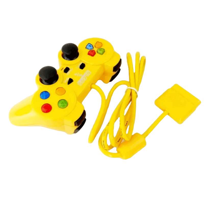 PS2 Bless Controller For Playstation 2 - Yellow - دراع لبلايستيشن 2 - أصفر