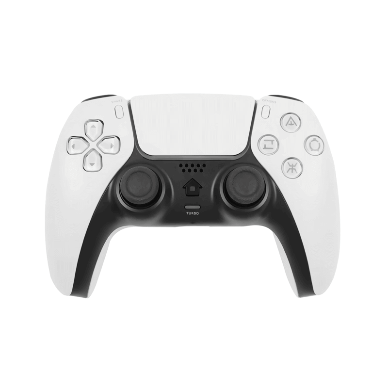 Turbo Wireless Controller for PlayStation 4 T28 - White  -  دراع 4 كوبى بتصميم الدراع 5