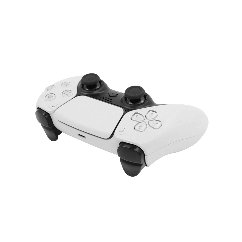 Turbo Wireless Controller for PlayStation 4 T28 - White  -  دراع 4 كوبى بتصميم الدراع 5